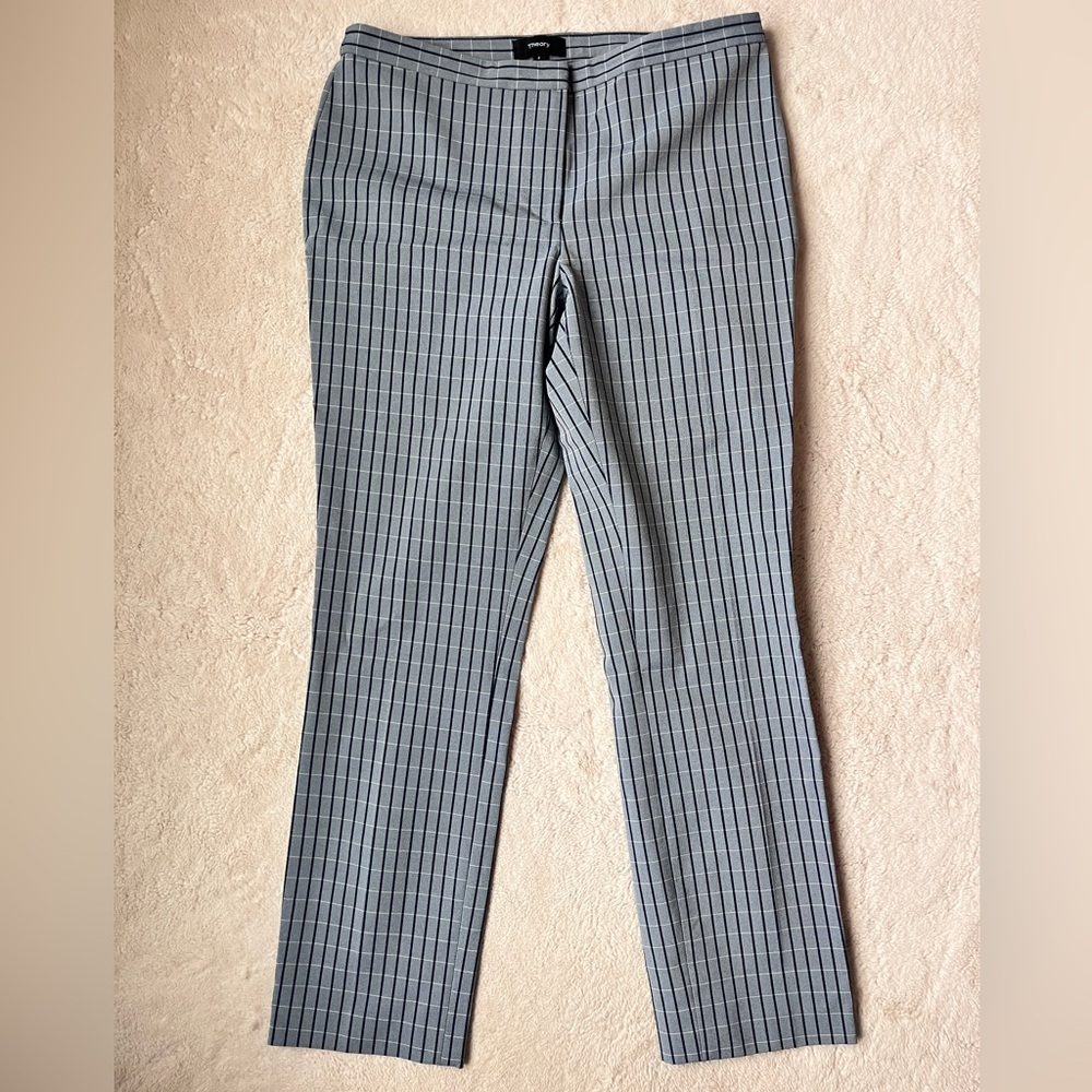 Theory Chic Striped Gray Trousers Women Size 4